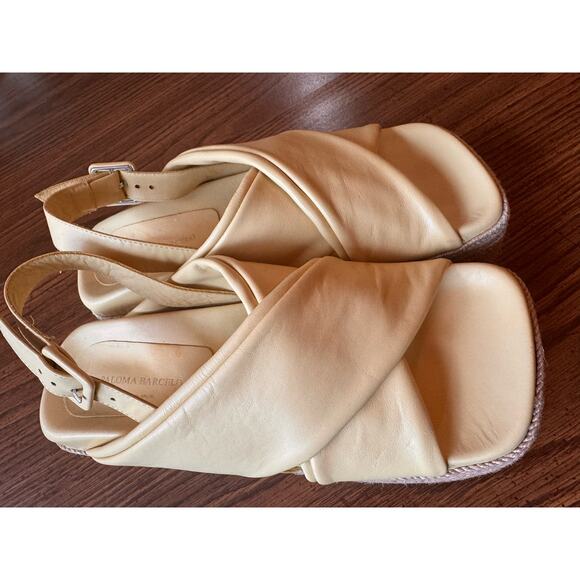 PALOMA BARCELÓ Women's Lea Slingback Platform Wedge Sandals size 38 /US 8 - Picture 3 of 13